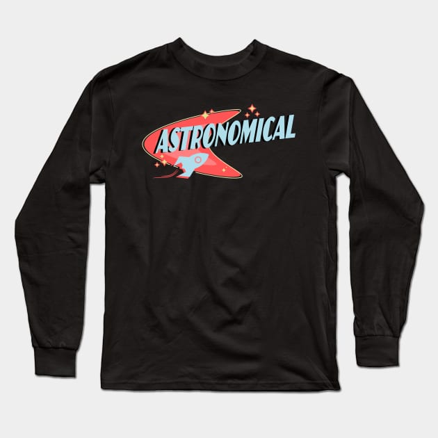 Astronomical Retro Long Sleeve T-Shirt by TaliDe